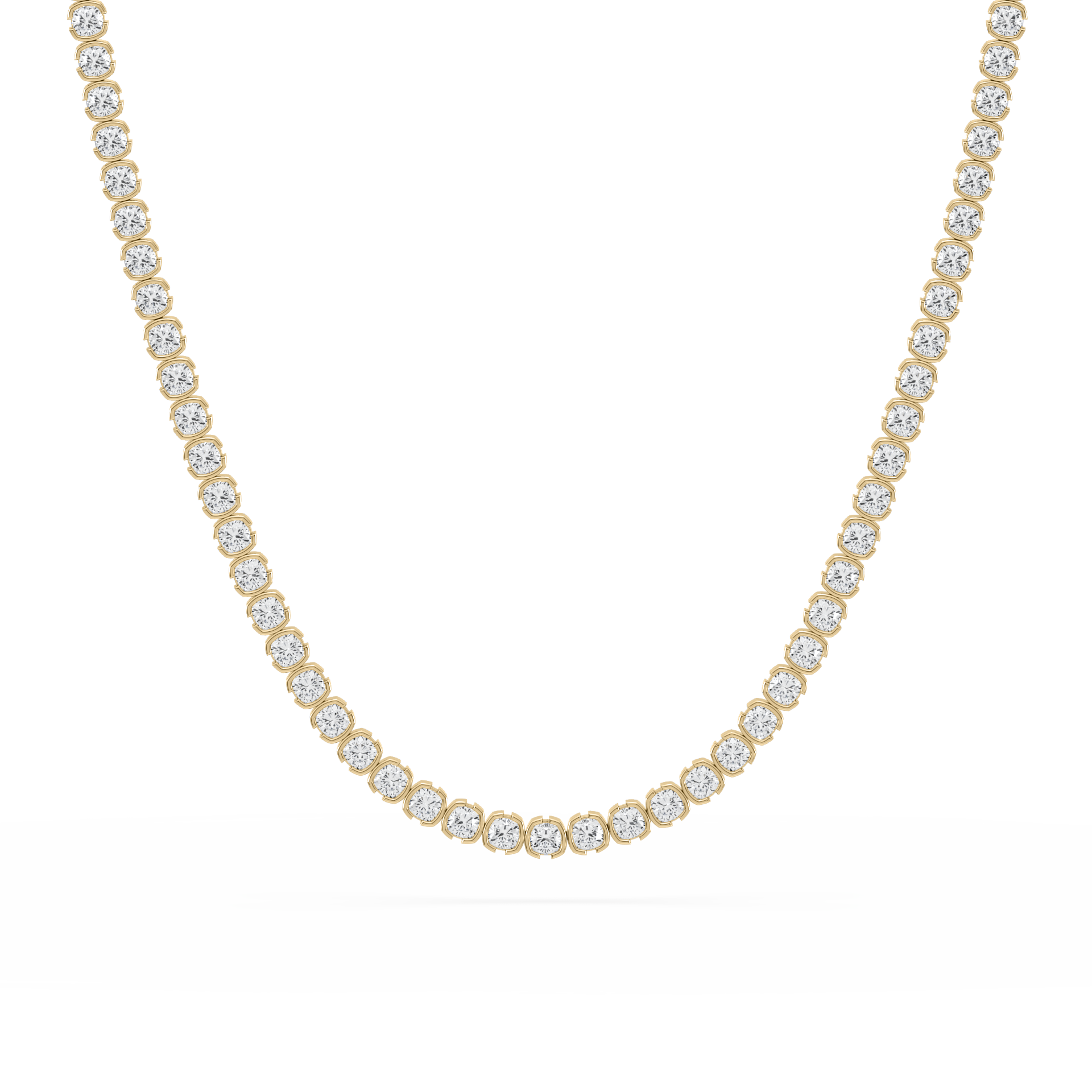 Muse Cushion Lab Diamond Tennis Necklace