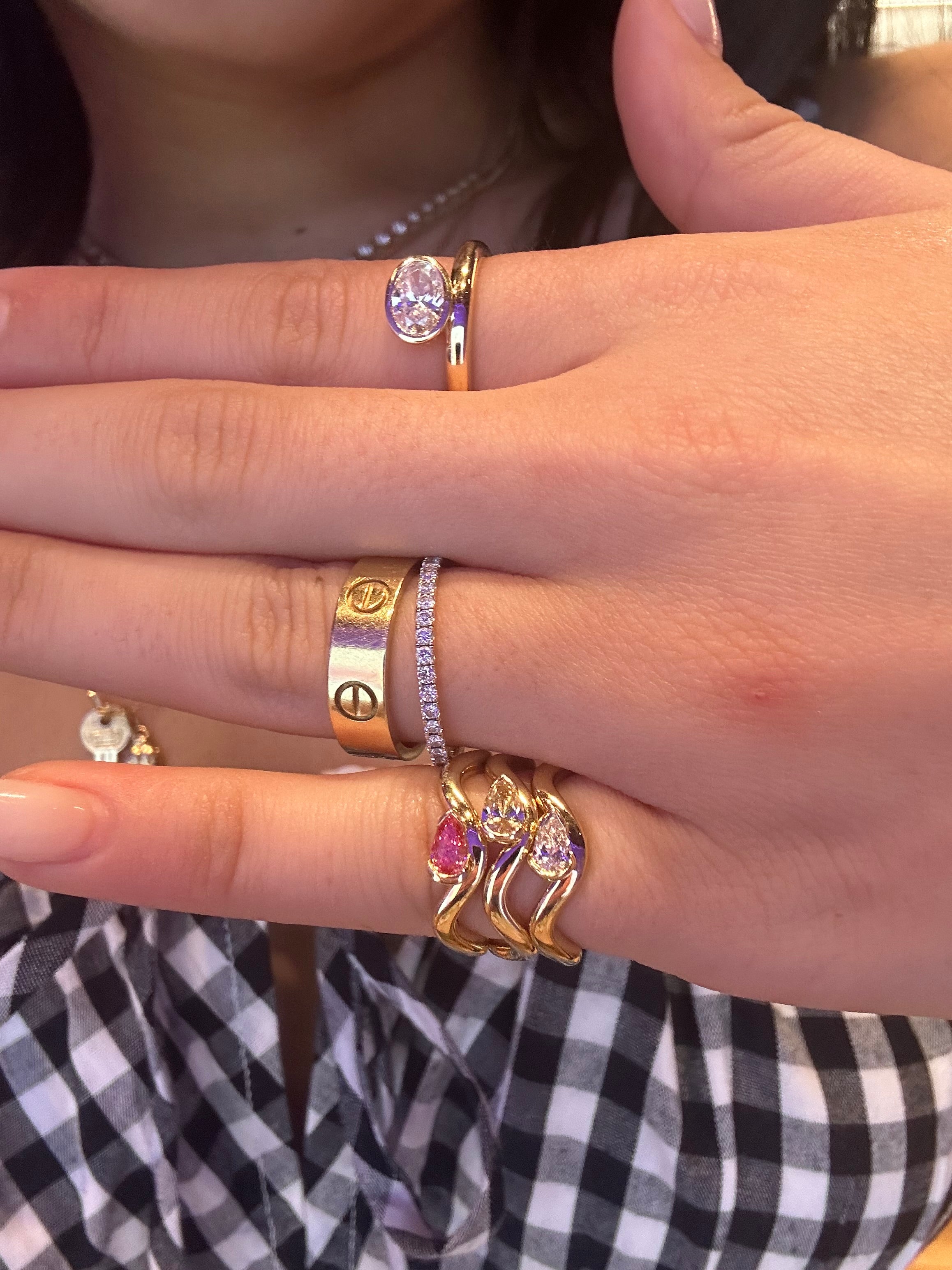 SETTE Jewelry | Coquette Pinky Ring | Viral 18K Gold Yellow Pear