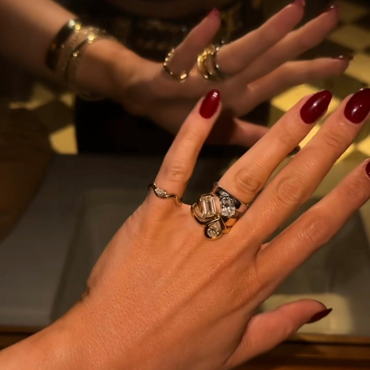 SETTE Jewelry | Coquette Pinky Ring | Viral 18K Gold Pear Diamond Ring