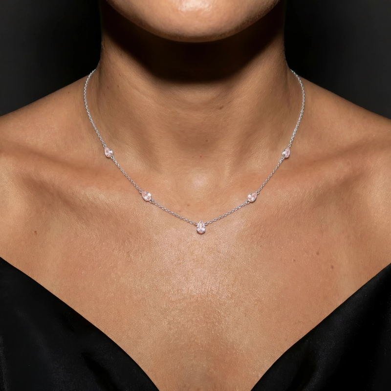 Coquette Station Necklace