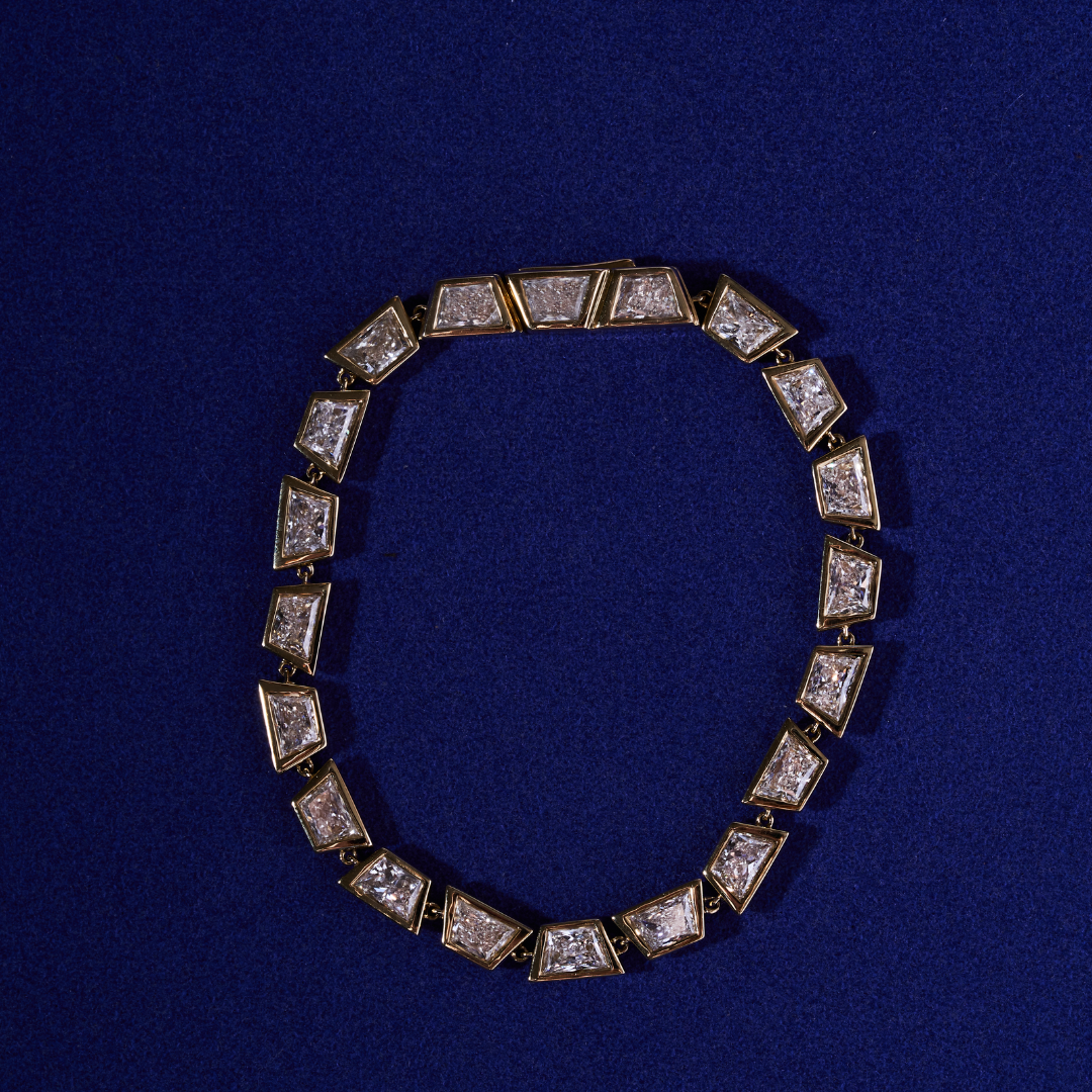 Deco Brilliant Trapezoid Tennis Bracelet