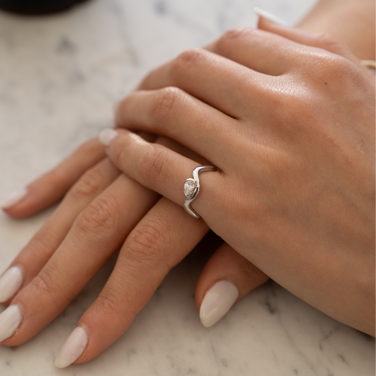 Coquette Pinky Ring Sterling Silver Instock