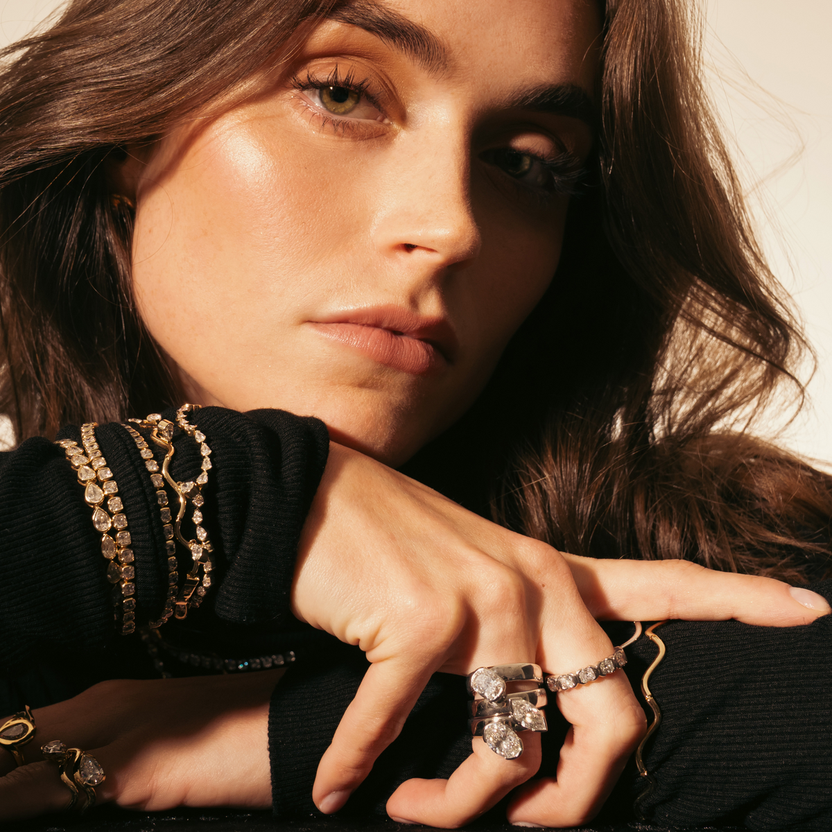 SETTE Jewelry | Muse Cushion Ring | Low-Profile 18K Gold