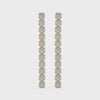 SETTE JEWELRY; MUSE CUSHION LAB DIAMONDS DANGLE EARRINGS; 14K YELLOW GOLD