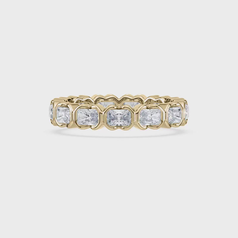 SETTE JEWELRY, MUSE ETERNITY RING, RADIANT, 18K YELLOW GOLDupdated#gid://shopify/Video/33182030528733#video_id