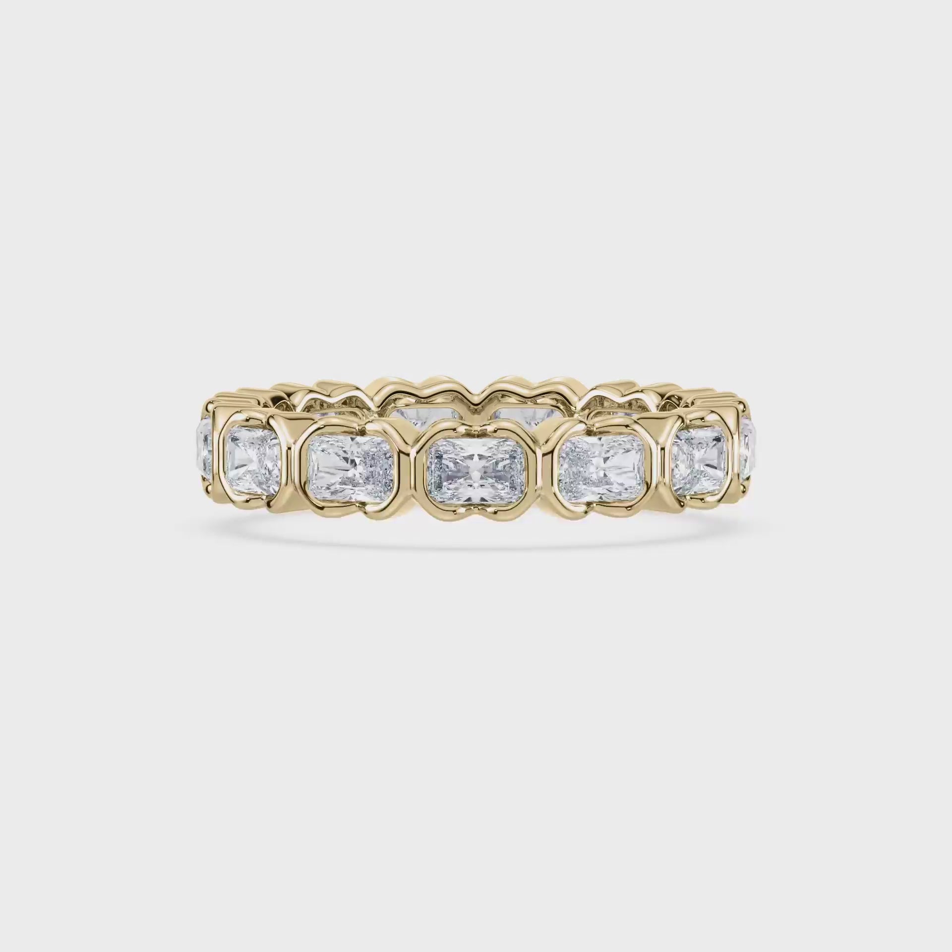 SETTE JEWELRY, MUSE ETERNITY RING, RADIANT, 18K YELLOW GOLDupdated#gid://shopify/Video/33182030528733#video_id