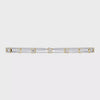 Full view of the Revel Radiant Lab Diamond Choker Necklace in 14K yellow gold, featuring layered dual chains and radiant-cut lab diamonds.

