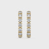 VIDEO OF A PAIR OF CUSHION YELLOW GOLD EARRINGS SPINNING