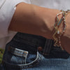 model layering sette bracelets