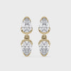 Video of the SETTE Coquette Drop earrings in yellow 14K gold 