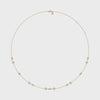 spinning gold and radiant necklace