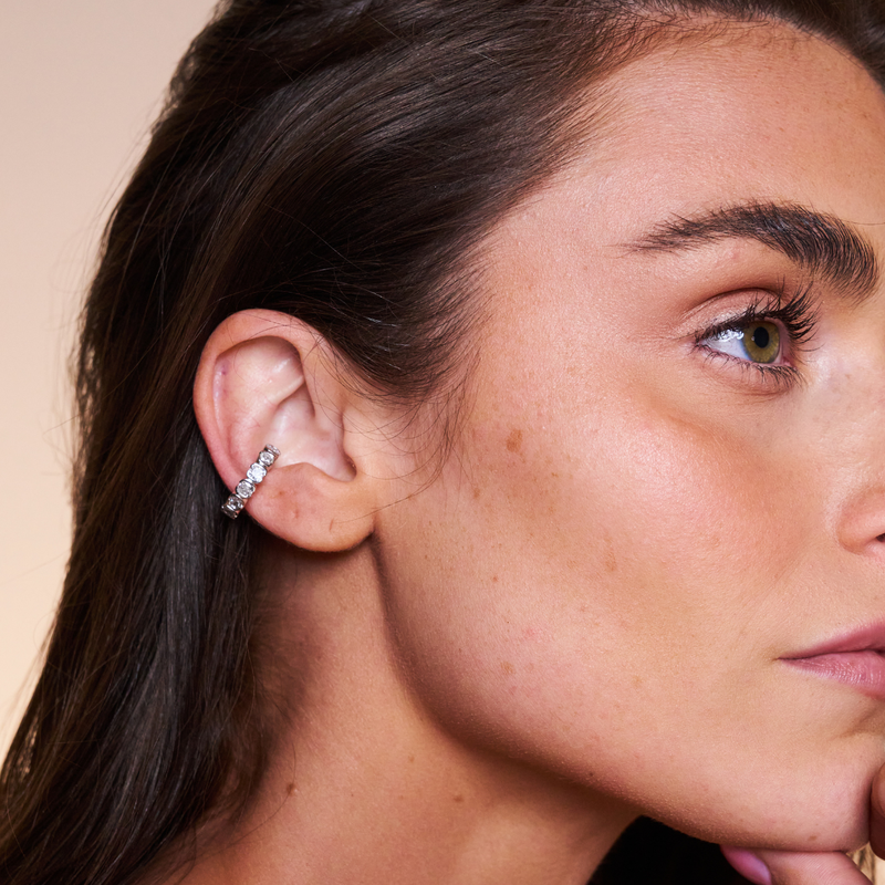 Sterling Silver Muse Cascade Ear Cuff