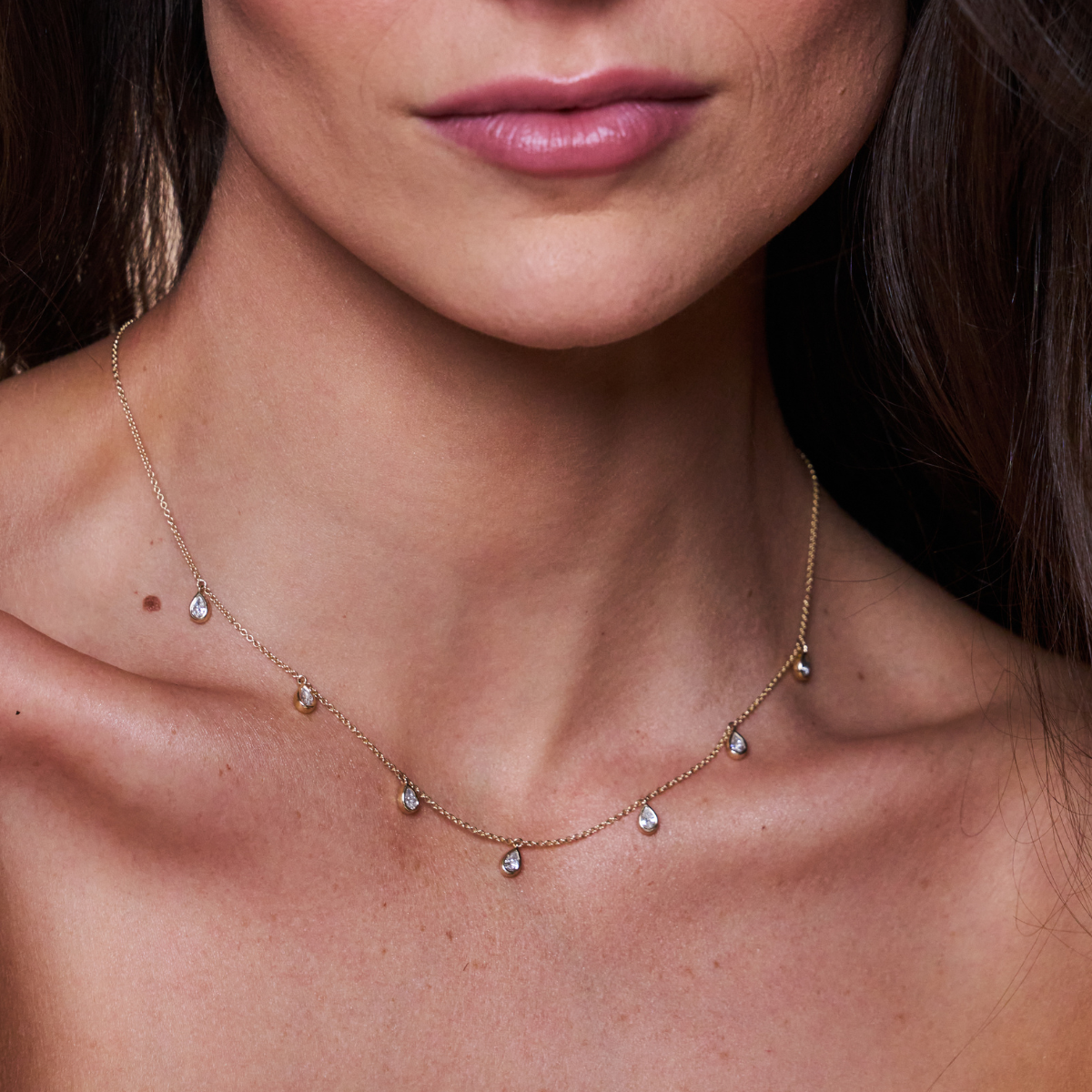 Aura Pear Necklace
