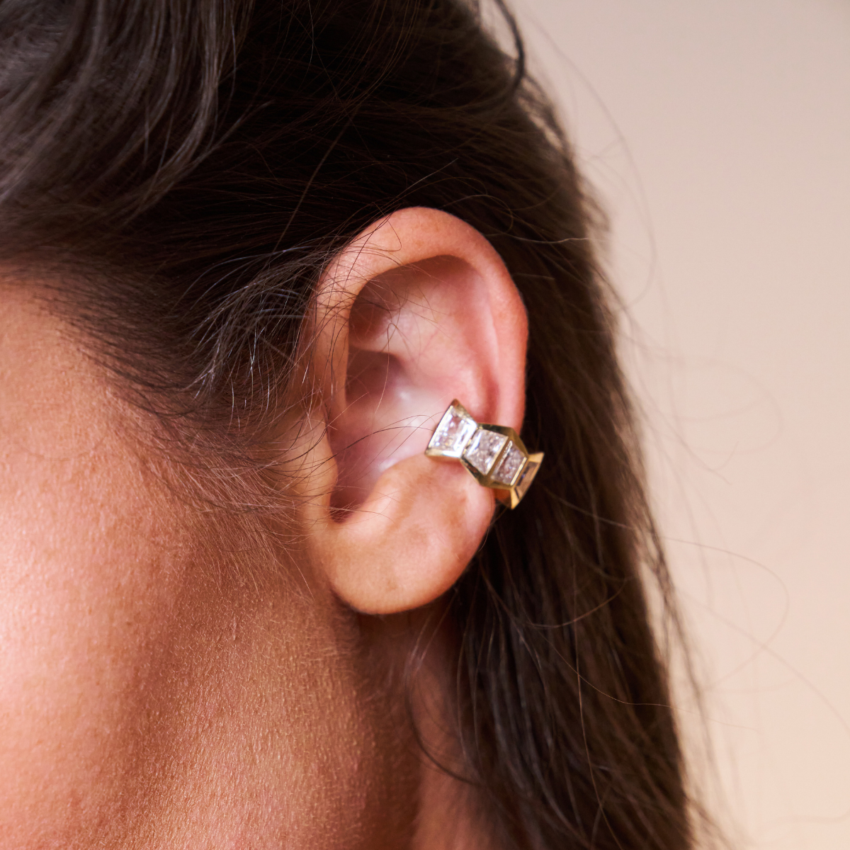 Deco Trapezoid Mega Ear Cuff