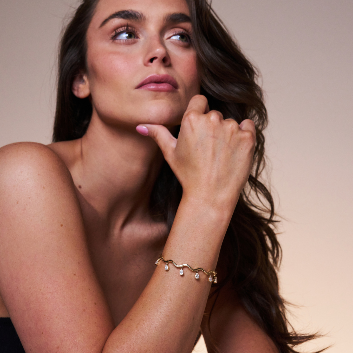 Coquette Fringe Bracelet 14K Yellow Gold Instock