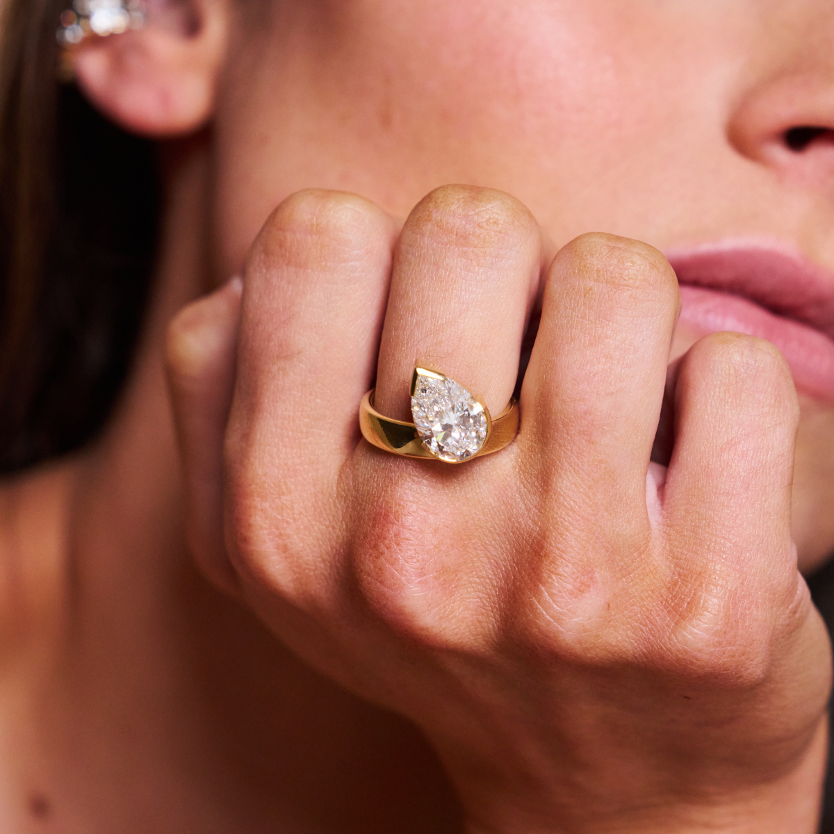 Muse Pear Ring